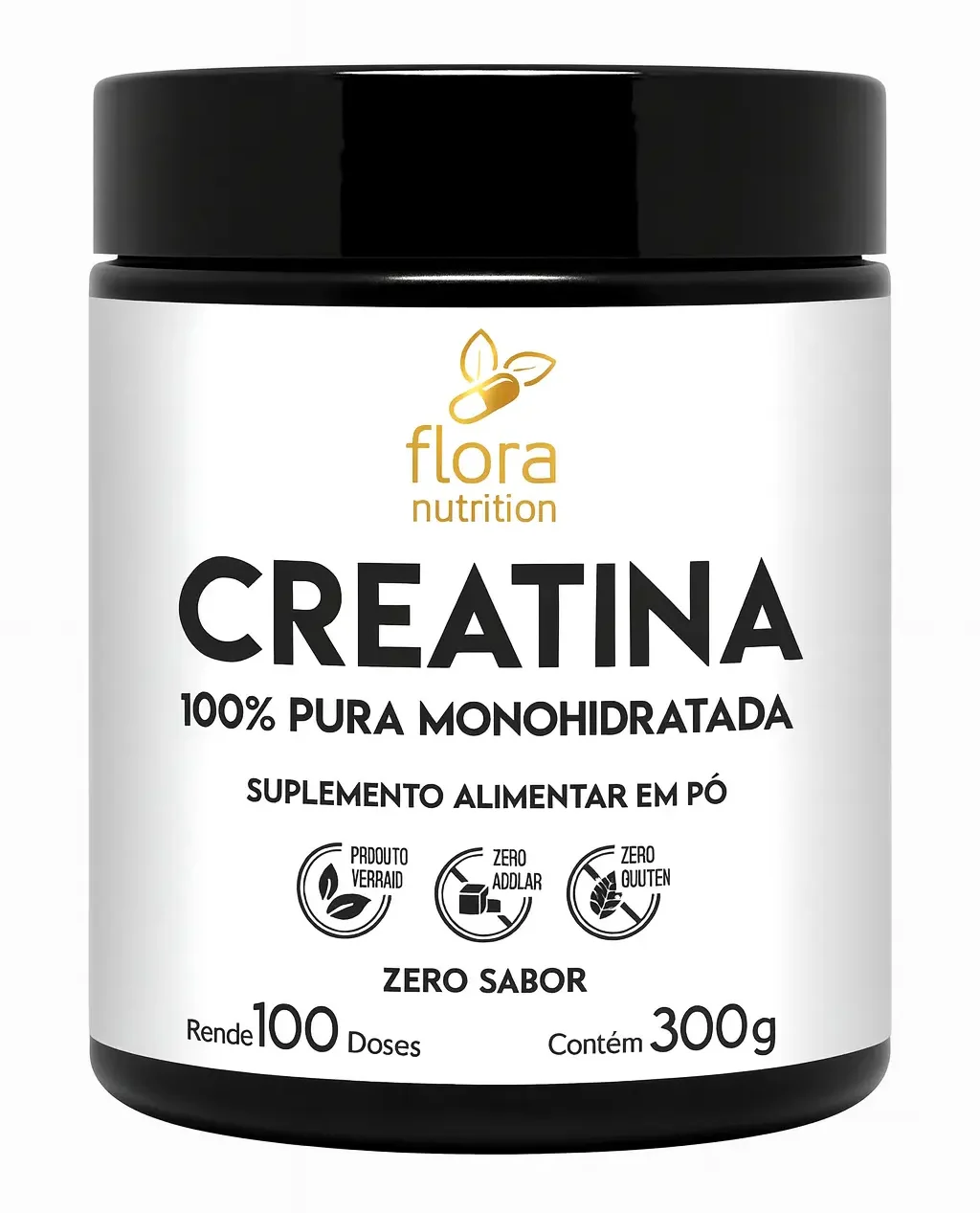 Creatina monohidratada 100% pura - 300g-001