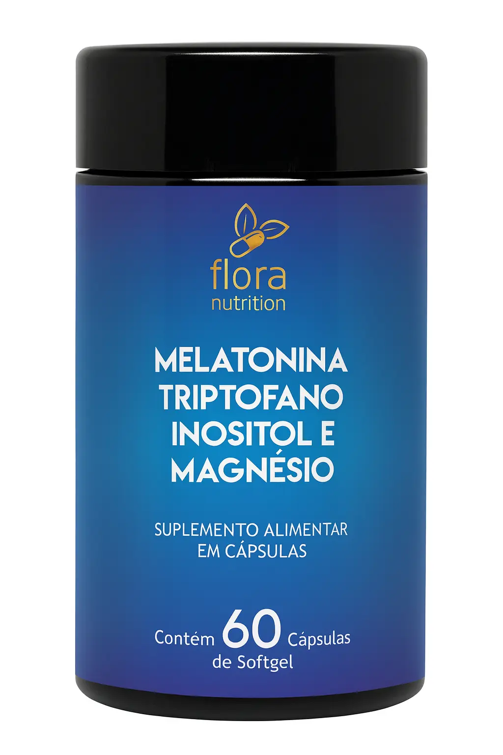 Melatonina Triptofano Inositol e Magnésio - 60 cápsulas 001